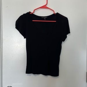 Black V neck t-shirt